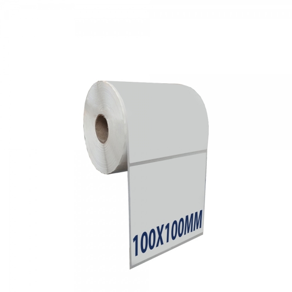 Combo 5 cuộn giấy decal thường 100x100mm cuộn dài 50 mét in tem GHN nhãn mã vạch