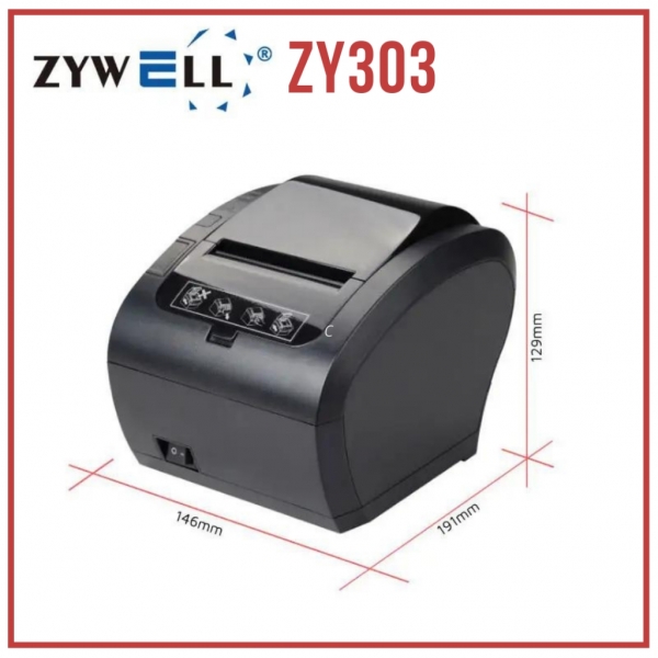 Máy in hoá đơn Zywell ZY303 (USB+LAN)