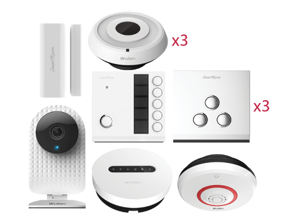 Trọn Bộ Thiết Bị Cho Nhà 2 Phòng Ngủ, 1 Phòng Khách (Bếp), Báo Trộm